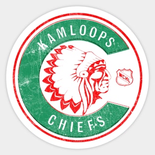 Kamloops Chiefs - Defunct 70s Hockey Team Sticker